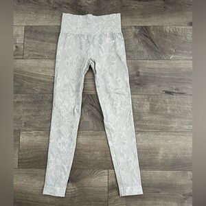 Grey Leopard Print Workout Leggings - Gym Shark